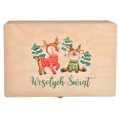 Drewniane pudełko prezent...