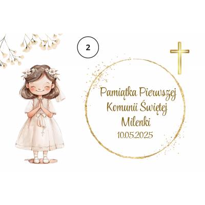 Komunijne pudełko z drewna...