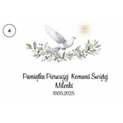 Komunijne pudełko z drewna...