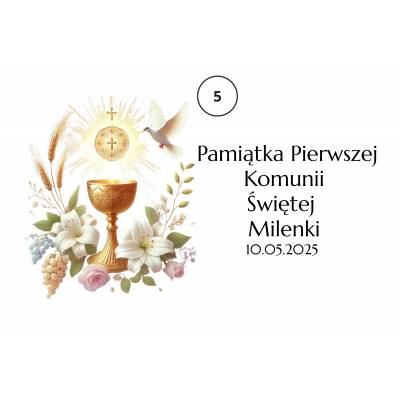 Komunijne pudełko z drewna...