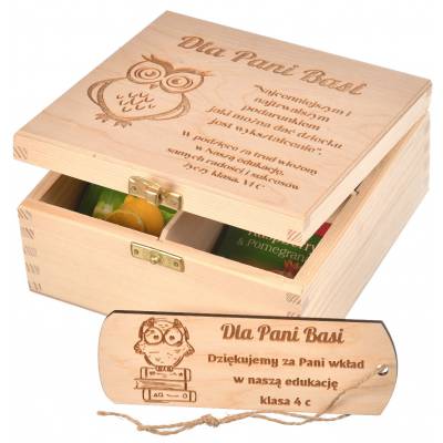 Drewniane pudełko na...