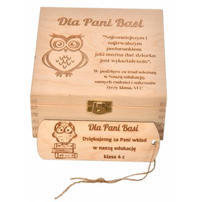 Drewniane pudełko na...