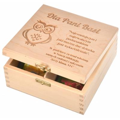 Drewniane pudełko na...