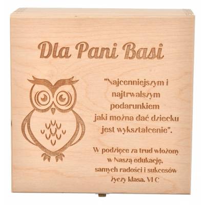 Drewniane pudełko na...