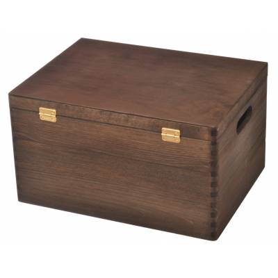 Duże brązowe drewniane...