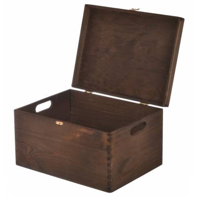 Duże brązowe drewniane...