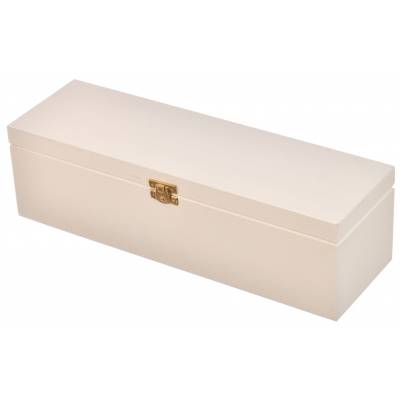 Drewniana biała skrzynka...