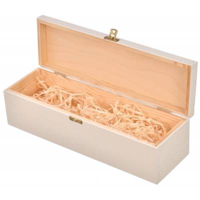 Drewniana biała skrzynka...