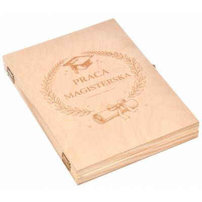 Drewniane pudełko na pracę...