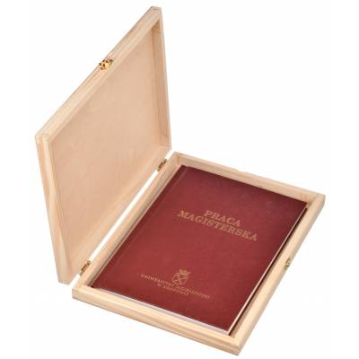 Drewniane pudełko na pracę...