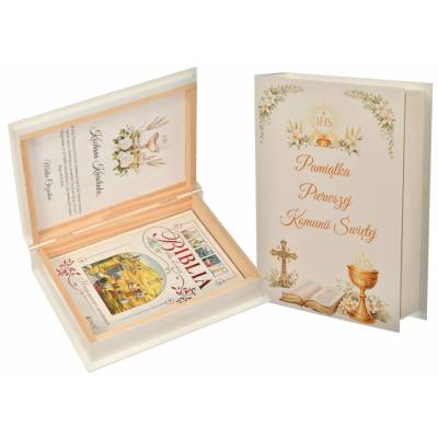 Pudełko Komunijne na Biblię...