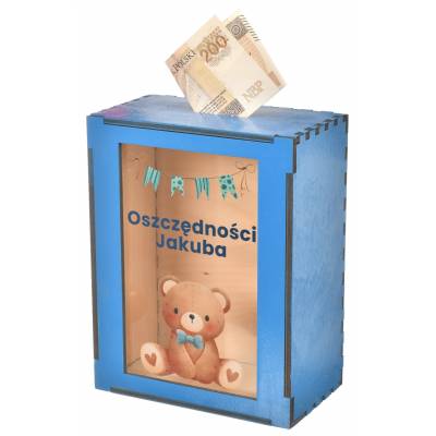 Drewniana Skarbonka dla...