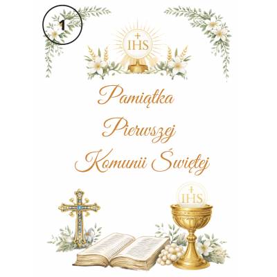 Pudełko Komunijne na Biblię...