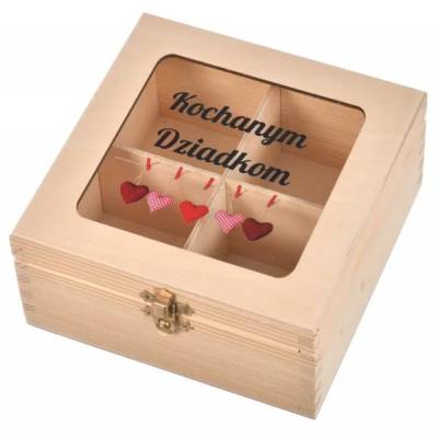 Drewniana herbaciarka z...