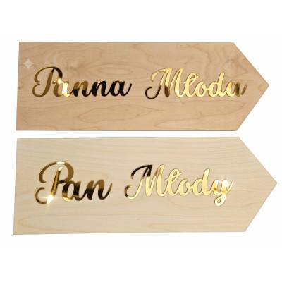 Drogowskazy weselne Pan i...