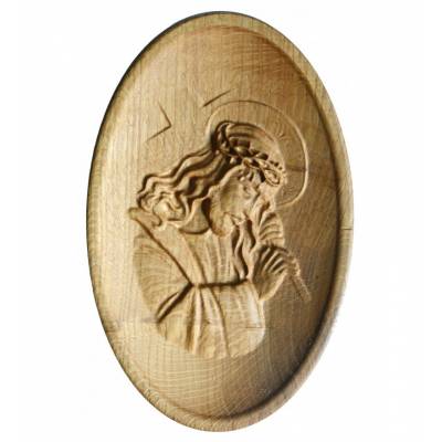 Płaskorzeźba z drewna...