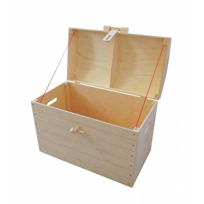 Drewniany kufer na zabawki...