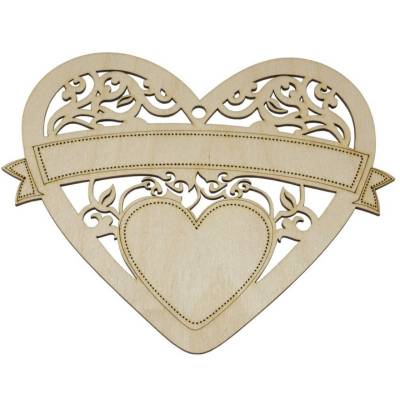 Dekor serce małe z miejscem na dedykacje