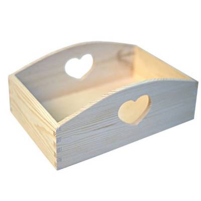 Tacka łódka z sercami duża do decoupage T-03