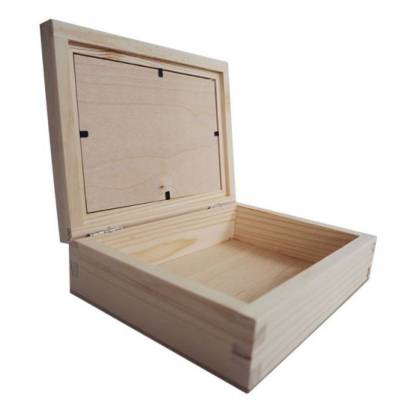 Skrzynka na zdjęcia ze szklaną pokrywą