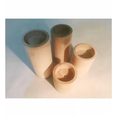 Drewniany świecznik owalny...