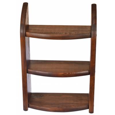 Drewniana półka ciemny brąz