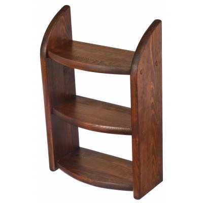 Drewniana półka ciemny brąz