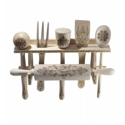 Drewniany wieszak z...