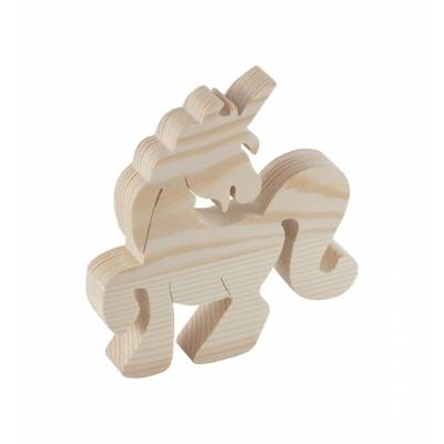 Jednorożec drewniany dekor...