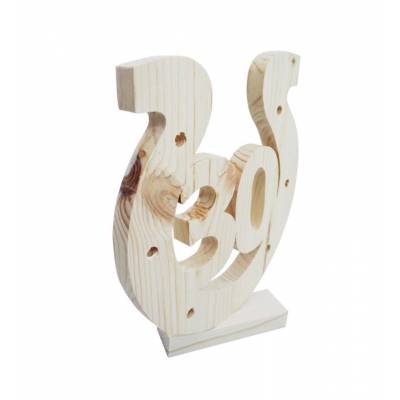 Drewniana podkowa na 30-ste...