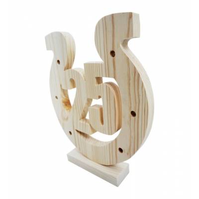 Drewniana podkowa na 25-ste...