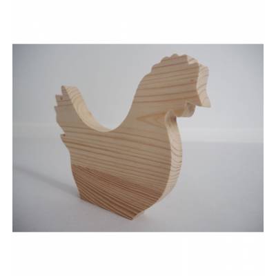 Kura drewniana dekoracja...