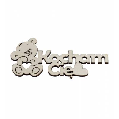 Napis KOCHAM CIĘ